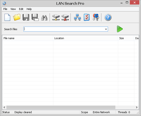 LAN Search main window