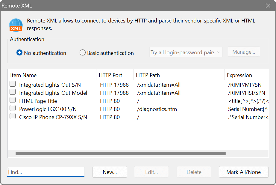 Remote XML