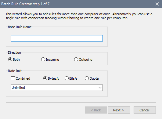 Batch Rule Creator