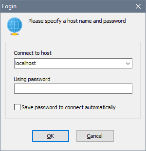 SoftPerfect Bandwidth Manager login window