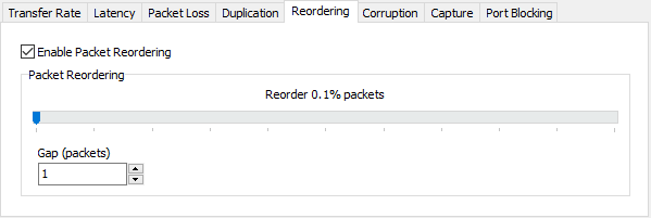SoftPerfect Connection Emulator - Main window, Reordering tab