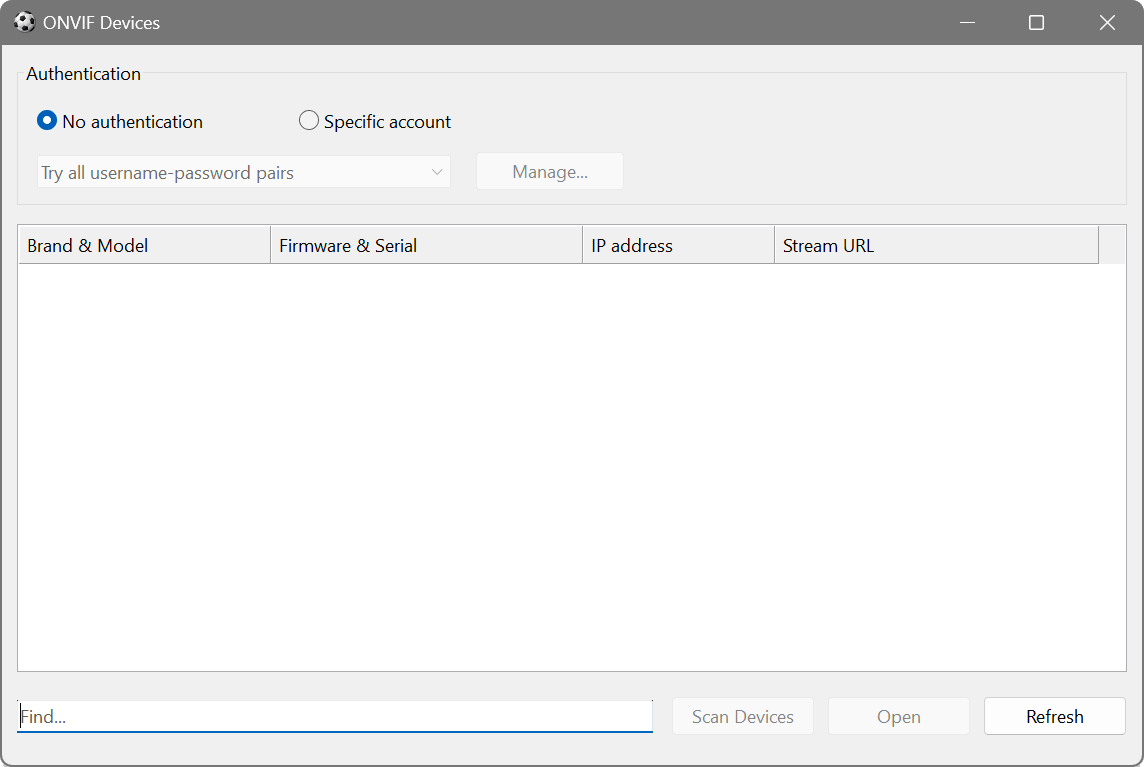 ONVIF Device Discovery