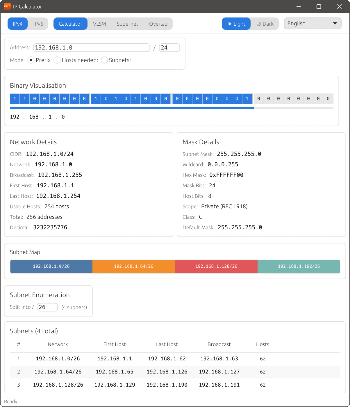 IP Calculator subnet calculator
