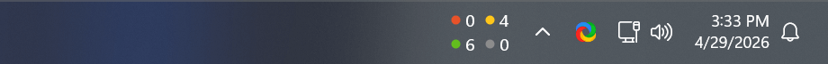 Ping Monitor taskbar widget — compact layout